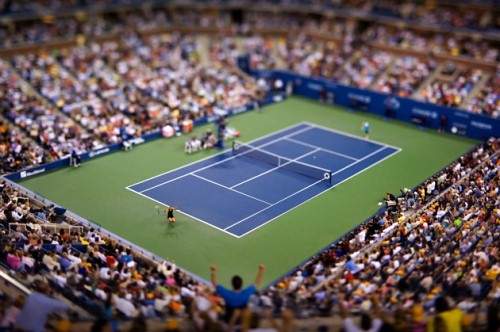 Tennis in 50 Beautiful Examples Of Tilt-Shift Photography