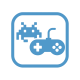 Console de jeu rétro avec manettes classiques et jeux vidéo vintage